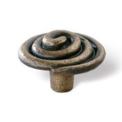 Immagine di pomoli s-1368 mm. 42 metallo ottone antico 42 a:42 h:28                                                                                           