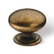 Immagine di pomoli s-1533 mm. 33 metallo ottone antico 33 a:33 h:28                                                                                           