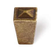 Immagine di pomoli s-1548 mm. 18 metallo ottone antico 18 a:18 h:27                                                                                           