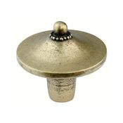 Immagine di pomoli s-1635 mm. 33 metallo ottone antico 33 a:33 h:33                                                                                           