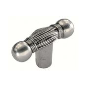 Immagine di pomoli s-1636 mm. 15 metallo argento antico 48 a:14,5 h:26                                                                                           