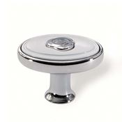 Immagine di pomoli s-1897 mm. 22 metallo cromo l/bianco 32 a:22 h:24                                                                                           