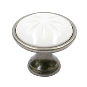 Immagine di pomoli s-1919 mm. 34 metallo latta v./bianco 34 a:34 h:30                                                                                           