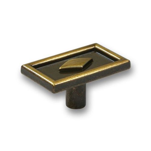 Immagine di pomoli s-1986 mm. 26 metallo ottone antico 44 a:26 h:22                                                                                           