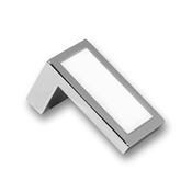 Immagine di pomoli s-2013 mm. 20 metallo cromo l/bianco 40 a:20 h:22                                                                                           