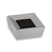 Immagine di pomoli s-2100 mm. 39 metallo cromo l/nero 39 a:39 h:16                                                                                           