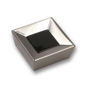 Immagine di pomoli s-2100 mm. 39 metallo nikel/nero 39 a:39 h:16                                                                                           