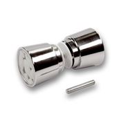 Immagine di pomoli s-2158 mm. 25 metallo cromo l/pietra 34 a:25 h:58                                                                                           