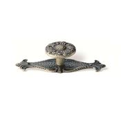 Immagine di pomoli s-356 mm. 31 metallo ottone antico 95 a:31 h:24                                                                                           