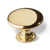 Immagine di pomoli s-487 mm. 27 ottone lucido 27 a:27 h:22                                                                                           