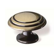 Immagine di pomoli s-489 mm. 30 metallo ottone antico 30 a:30 h:22                                                                                           