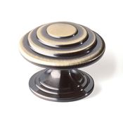 Immagine di pomoli s-522 mm. 34 ottone bronzo antico 34 a:34 h:28                                                                                           