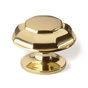 Immagine di pomoli s-639 mm. 33 ottone lucido 33 a:33 h:26                                                                                           