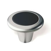 Immagine di pomoli s-939 mm. 34 metallo cromo op./nero 34 a:34 h:23,5                                                                                           