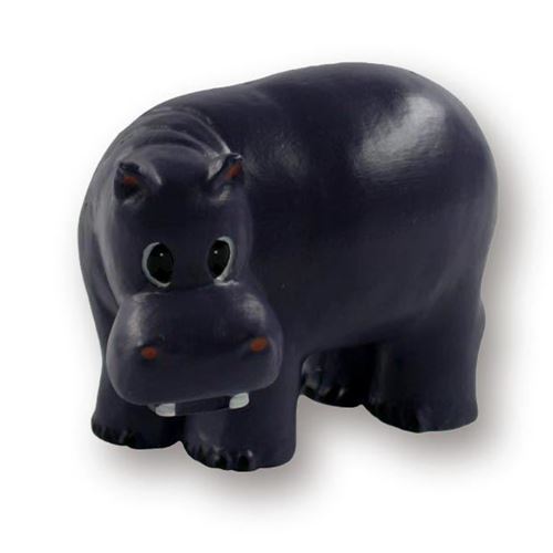Immagine di pomoli s-h106 mm. 51 plastica ippopotamo 37 a:51 h:38                                                                                           