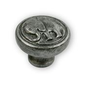 Immagine di pomoli s-h135 mm. 25 plastica argento antico 47 a:25 h:43                                                                                           