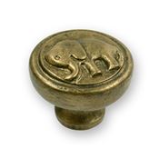 Immagine di pomoli s-h135 mm. 25 plastica ottone antico 47 a:25 h:43                                                                                           