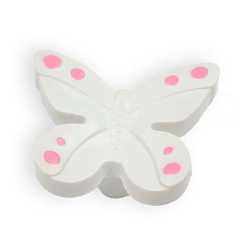 Immagine di pomoli s-h143 mm. 35 plastica bianco/rosa 40 a:35 h:22                                                                                           