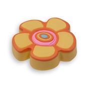 Immagine di pomoli s-h149 mm. 45 plastica giallo/arancio 45 a:45 h:25                                                                                           