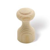 Immagine di pomoli s-s157 mm. 15 abete grezzo 27 a:15 h:15                                                                                           