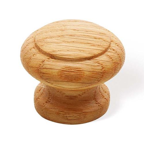 Immagine di pomoli s-s70 mm. 35 rovere chiaro lucido 35 a:35 h:28                                                                                           
