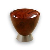 Immagine di pomoli s-sm065 mm. 19 plastica radica/nikel 32 a:19 h:33                                                                                           