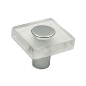 Immagine di pomoli s-sm8118i mm. 30 plast opalino/arg. alu 30 a:30 h:26,5                                                                                           