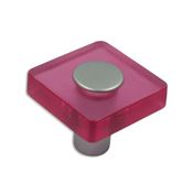 Immagine di pomoli s-sm8118i mm. 30 plast rosa/arg. alu 30 a:30 h:26,5                                                                                           