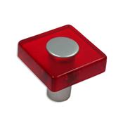 Immagine di pomoli s-sm8118i mm. 30 plast rosso/arg. alu 30 a:30 h:26,5                                                                                           
