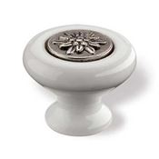 Immagine di pomoli s-sp36 mm. 38 ceramica bianco/edelweiss 38 a:38 h:30                                                                                           