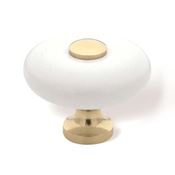 Immagine di pomoli s-sp5 mm. 35 ceramica bianco lucido 35 a:35 h:29                                                                                           