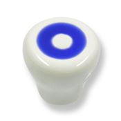 Immagine di pomoli s-sp69 mm. 26 ceramica bianco/blu 26 a:26 h:25                                                                                           