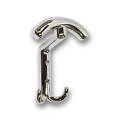 Immagine di portabiti s-1064 metallo cromo lucido 142 a:114 h:57 int:32                                                                                           