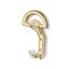 Immagine di portabiti s-1237 metallo ottone lucido 145 a:95 h:52 int:32                                                                                           