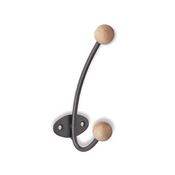 Immagine di portabiti s-1293 acero/metallo lucido/grigio 136 a:50 h:65 int:32                                                                                           