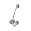Immagine di portabiti s-1293 acero/metallo lucido/silver 136 a:50 h:65 int:32                                                                                           