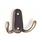 Immagine di portabiti s-554 metallo ottone antico 56 a:75 h:25 int:32                                                                                           