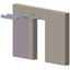 Immagine di guarniture porte scorrevoli ghost vetro/108 set c/binario cm. 108                                                                                           