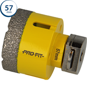 Immagine di sega a tazza Profit Click&Drill Diamond Dry diametro mm 57 