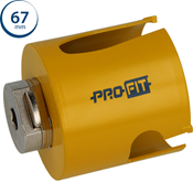 Immagine di sega a tazza Profit Click&Drill Multi Purpose diametro mm 67 per legno e inerti 