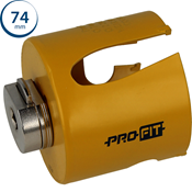 Immagine di sega a tazza Profit Click&Drill Multi Purpose diametro mm 74 per legno e inerti 