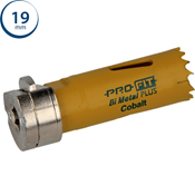 Immagine di sega a tazza Profit Click&Drill Bimetal Plus passo regolare diametro mm 19 per metallo 