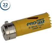 Immagine di sega a tazza Profit Click&Drill Bimetal Plus passo regolare diametro mm 22 per metallo 