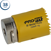 Immagine di sega a tazza Profit Click&Drill Bimetal Plus passo regolare diametro mm 38 per metallo 