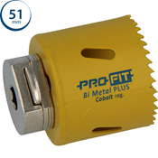 Immagine di sega a tazza Profit Click&Drill Bimetal Plus passo regolare diametro mm 51 per metallo 