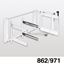 Immagine di cestelli corner comfort telai l >=450 dx arg. s/cesti - base 900 - h 545                                                                                           