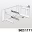 Immagine di cestelli corner comfort telai l >=550 dx arg. s/cesti - base 1000 - h 545                                                                                           