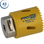 Immagine di sega a tazza Profit Click&Drill Bimetal Plus passo regolare diametro mm 43 per metallo 