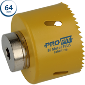 Immagine di sega a tazza Profit Click&Drill Bimetal Plus passo regolare diametro mm 64 per metallo 