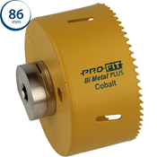 Immagine di sega a tazza Profit Click&Drill Bimetal Plus passo regolare diametro mm 86 per metallo 